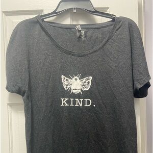 Short sleeve charcoal gray t-shirt